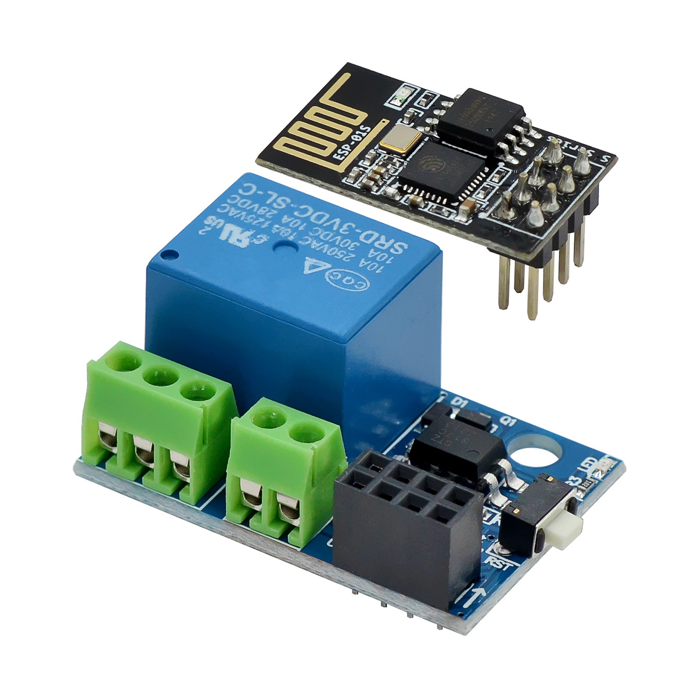 Home Automation Diy Kit - ESP-01S Modulo Relè WiFi 5V 10A