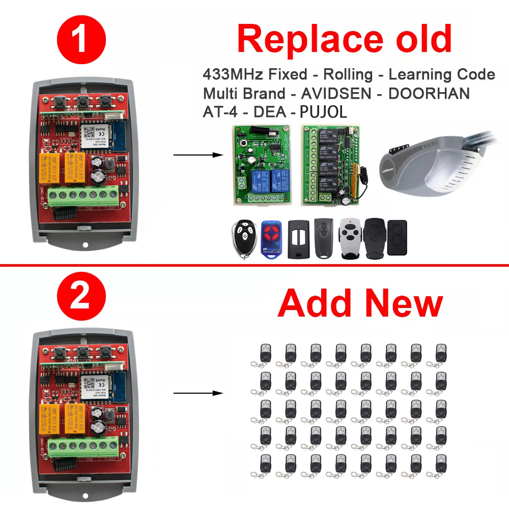 Tuya Auto Gate Control Opener  - 433Mhz Receiver Module recensione e prezzo