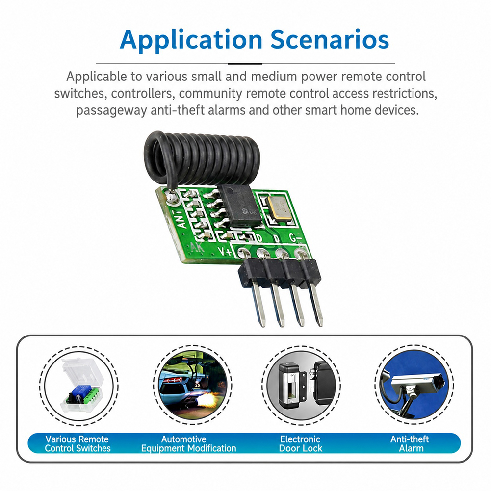 Modulo Ricevitore RF Supereter - 433Mhz Receiver Module recensione e prezzo