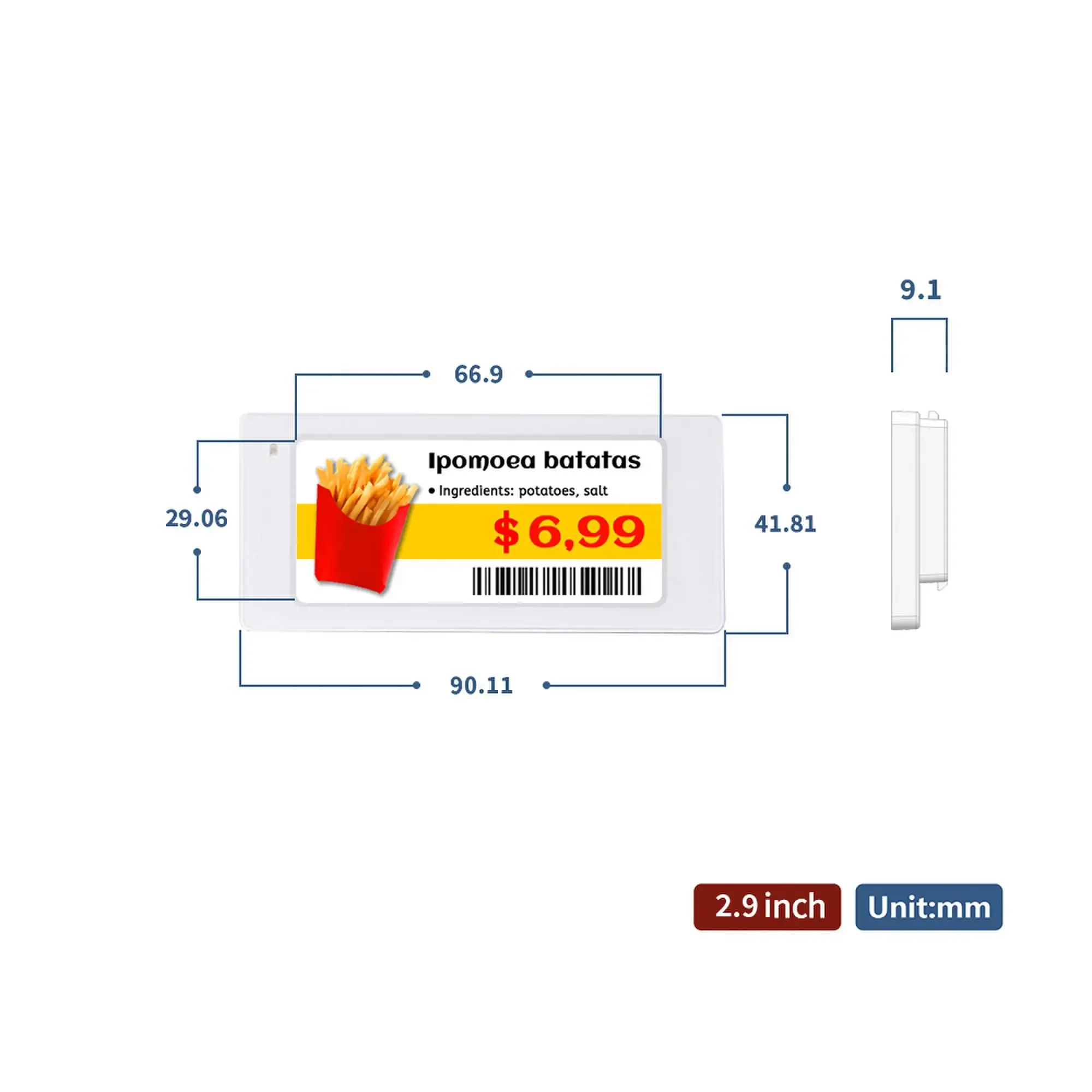 Cartellino del prezzo digitale - Display Epaper 2.9 recensione e prezzo