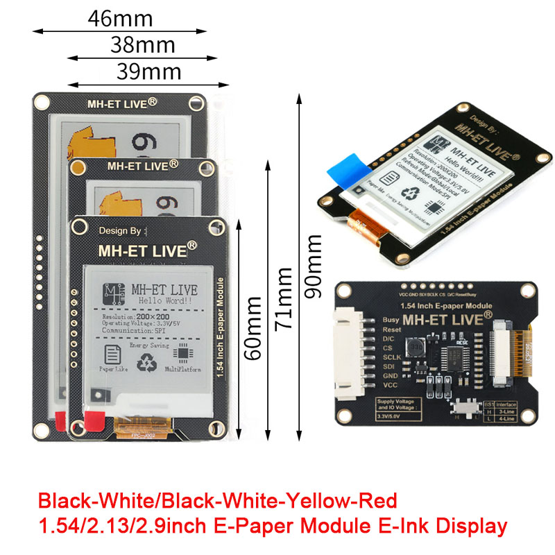 Modulo E-Paper da 1.54'', 2.9' - Display Epaper 2.9 recensione e prezzo